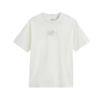 Marshmallow - Front - Vans Mens Box Logo Oversized T-Shirt