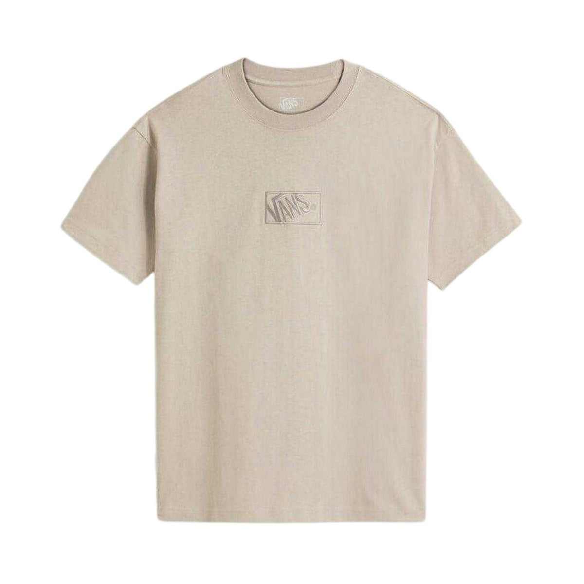 Mushroom - Front - Vans Mens Box Logo Oversized T-Shirt