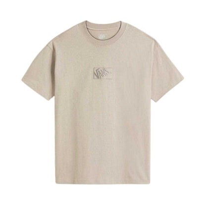 Mushroom - Front - Vans Mens Box Logo Oversized T-Shirt