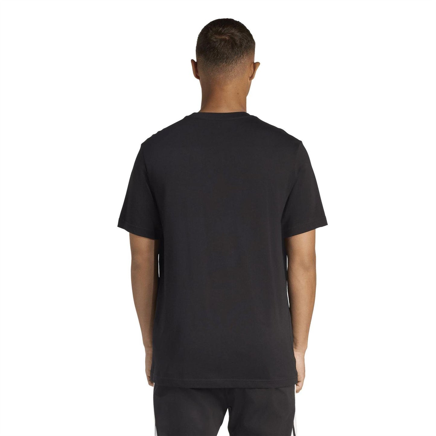 Black - Back - Adidas Mens Logo Pocket T-Shirt