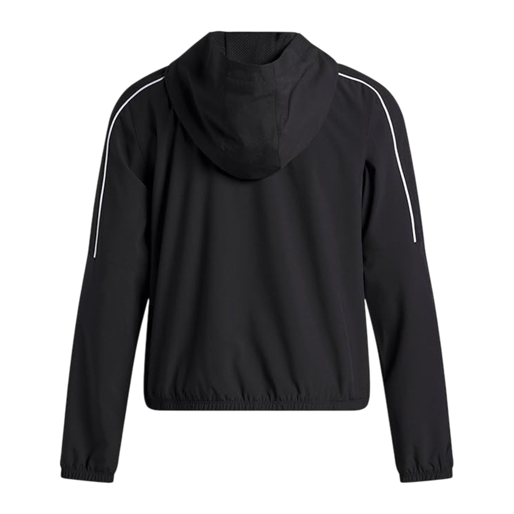 Black - Back - Under Armour Womens-Ladies Challenger Hooded Anorak Set