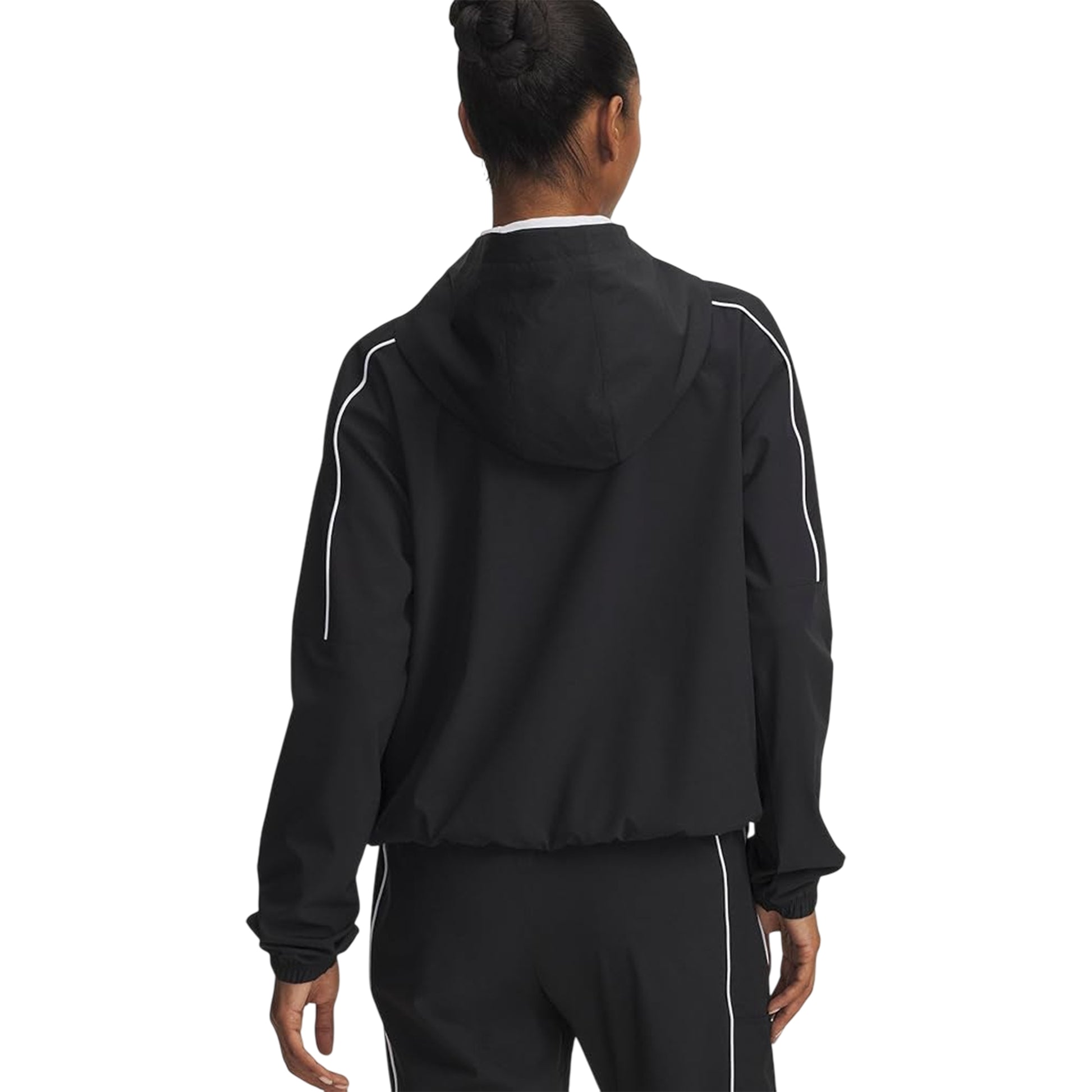 Black - Lifestyle - Under Armour Womens-Ladies Challenger Hooded Anorak Set