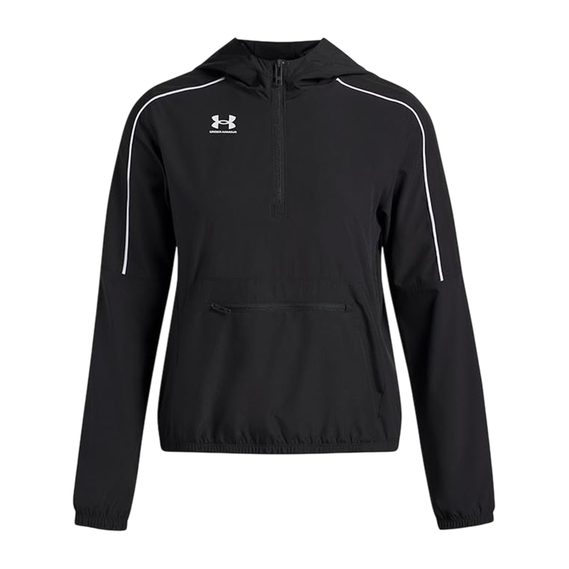 Black - Front - Under Armour Womens-Ladies Challenger Hooded Anorak Set
