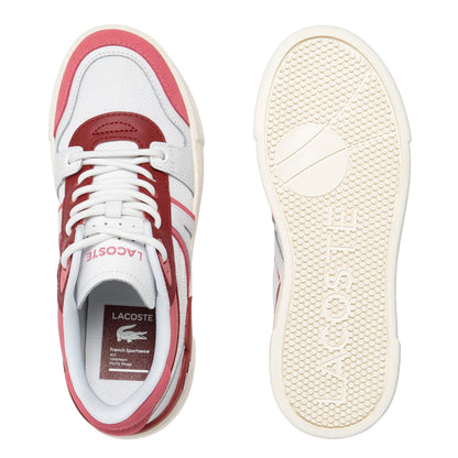 White-Red - Lifestyle - Lacoste Womens-Ladies L002 Evo Trainers