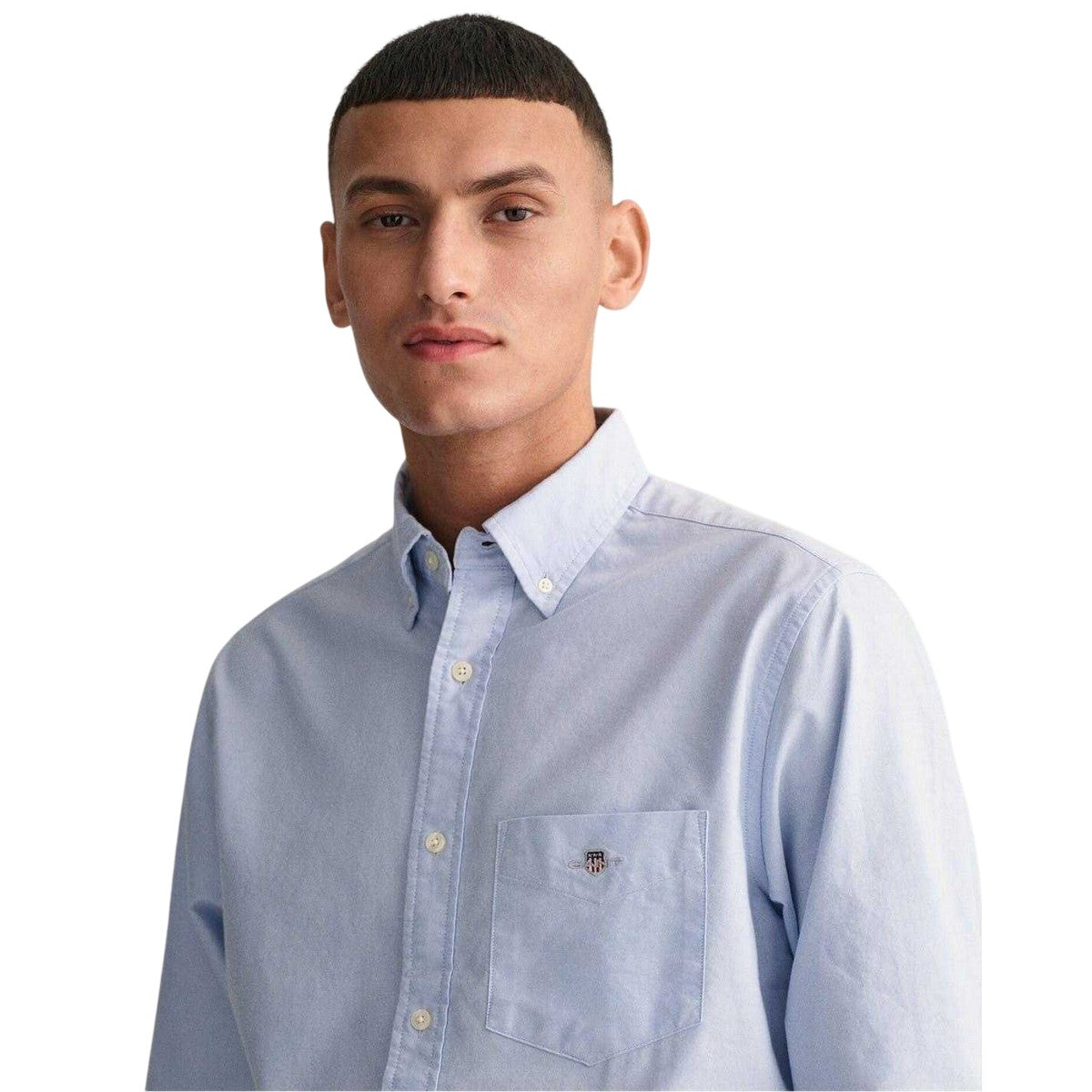 Pale Blue - Side - Gant Mens Oxford Shirt