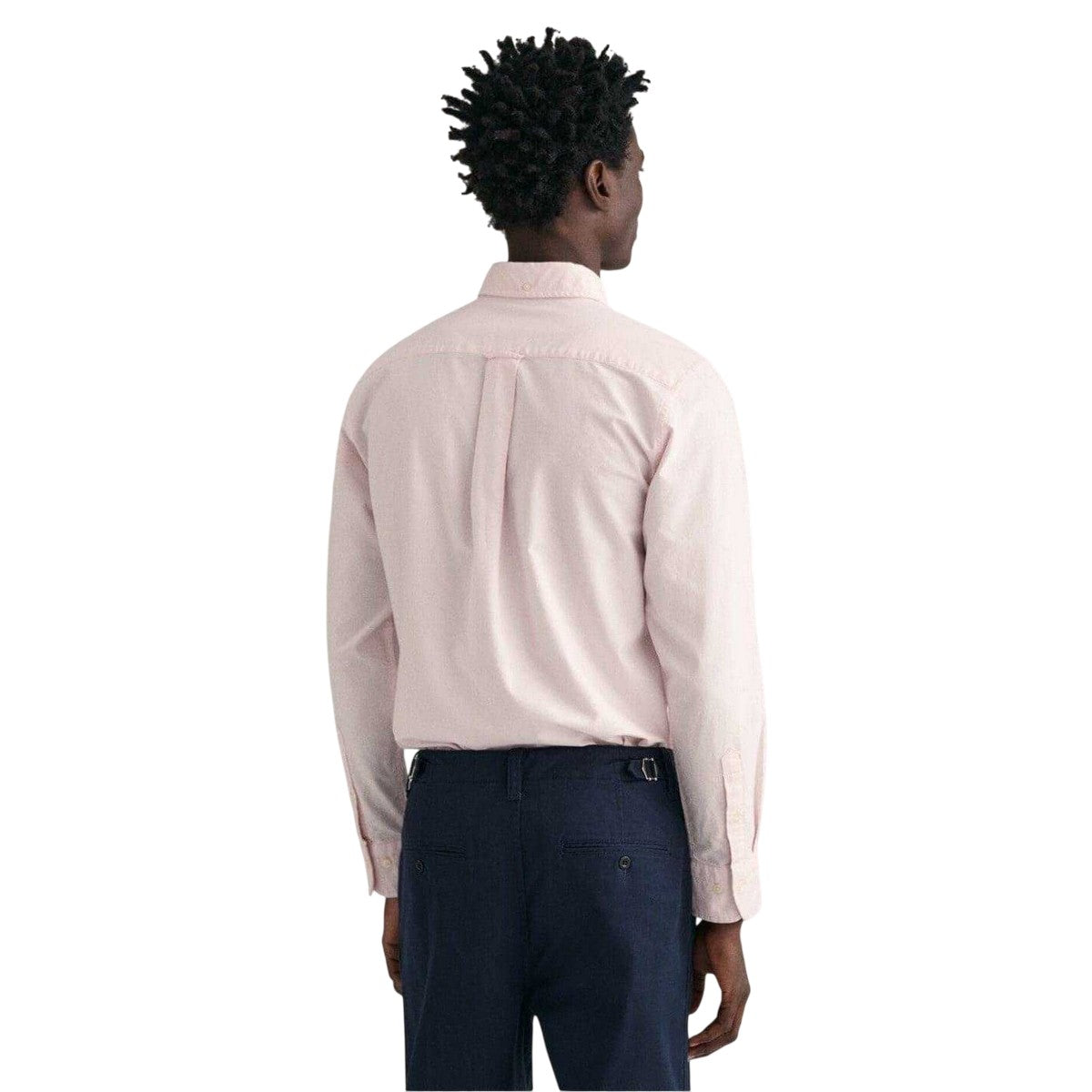 Pale Pink - Back - Gant Mens Oxford Shirt