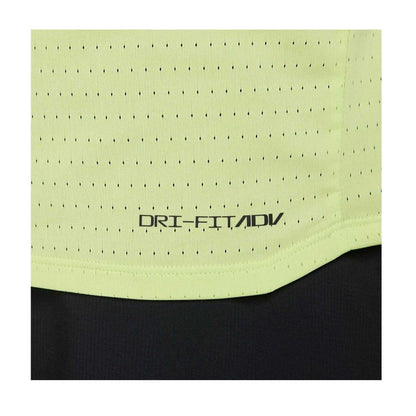 Lemon-Black - Lifestyle - Nike Mens Aeroswift Swoosh Dri-FIT Regular Top