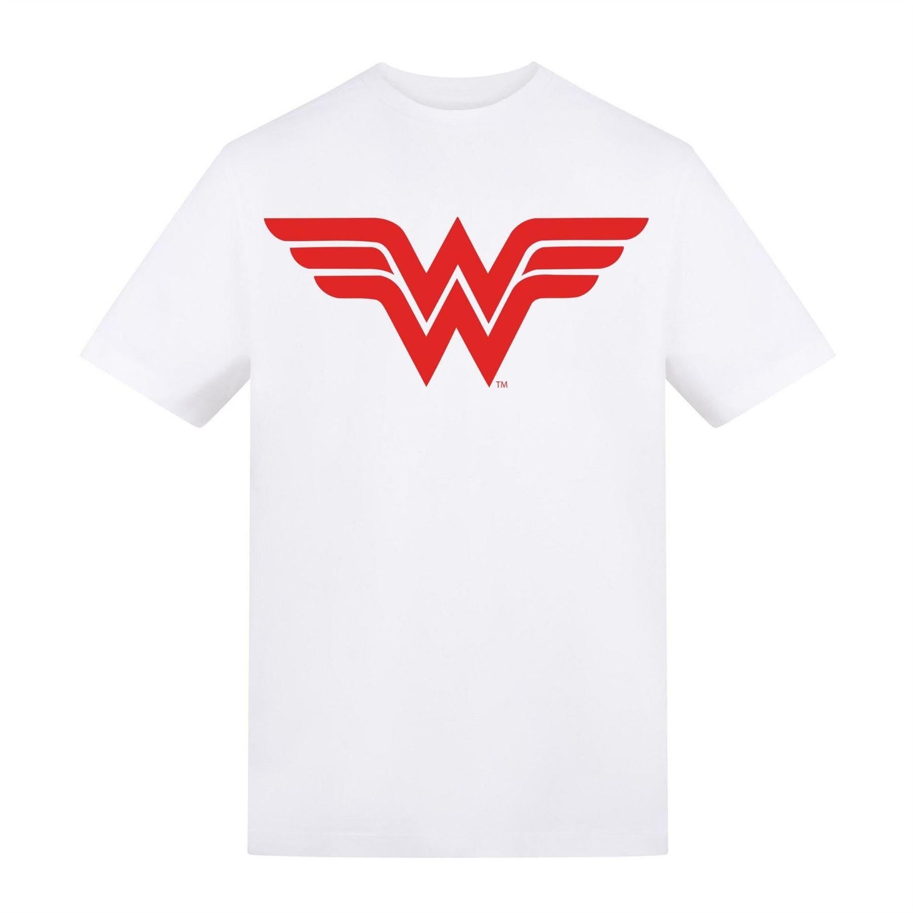 Wonder Red - Front - Wonder Woman Unisex Adult Chest Logo Regular T-Shirt