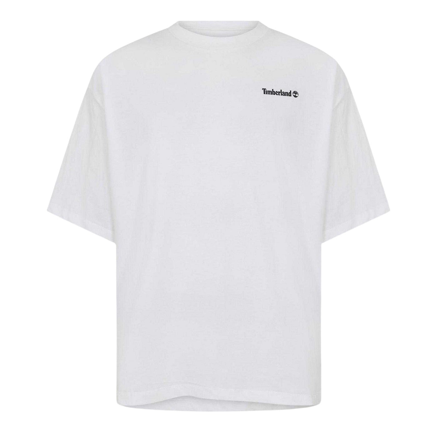 White - Front - Timberland Mens Oval Logo Regular T-Shirt