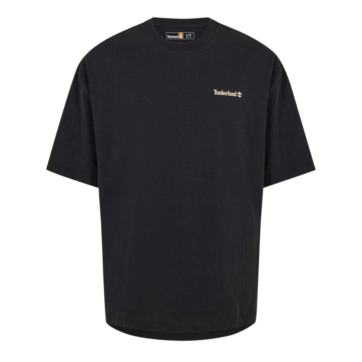 Black - Front - Timberland Mens Oval Logo Regular T-Shirt
