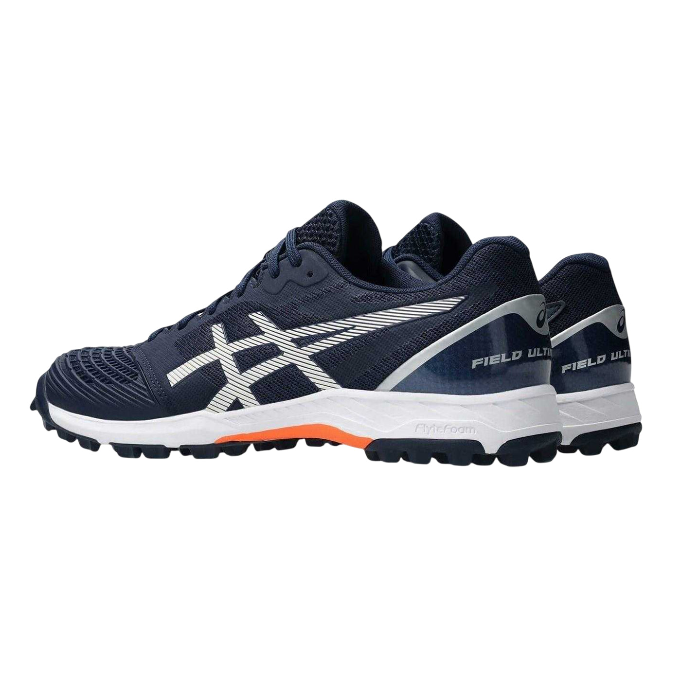 Midnight-Cream - Back - Asics Mens Ultimate FF Hockey Trainers