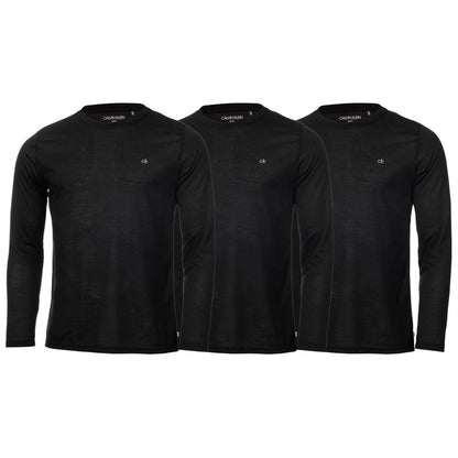 Black - Front - Calvin Klein Mens Embroidered Logo Slim Golf T-Shirt (Pack of 3)