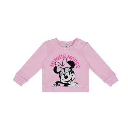 Pink - Back - Disney Baby Girls Minnie Mouse Loungewear Set