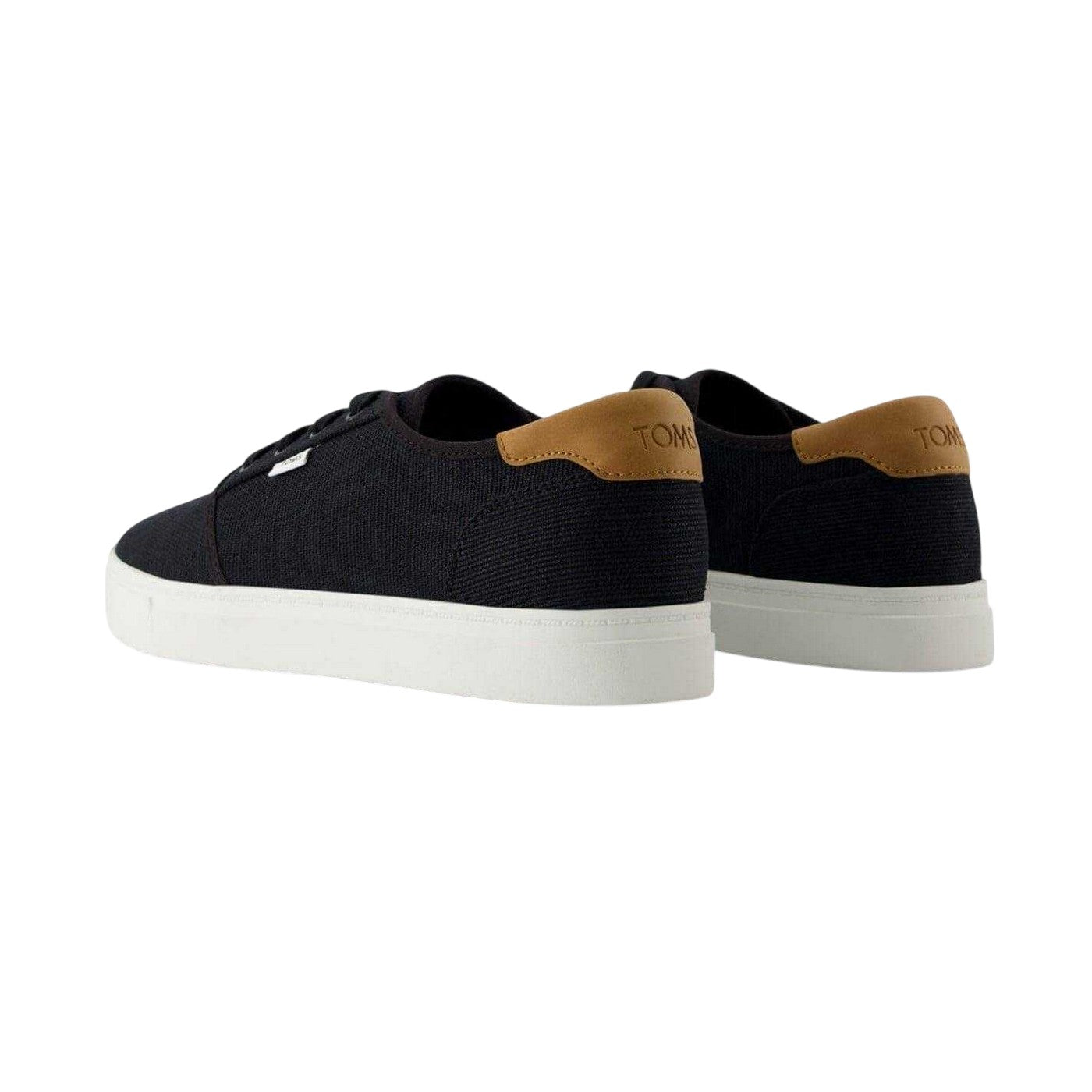 Black - Back - Toms Mens Carlo Canvas Shoes
