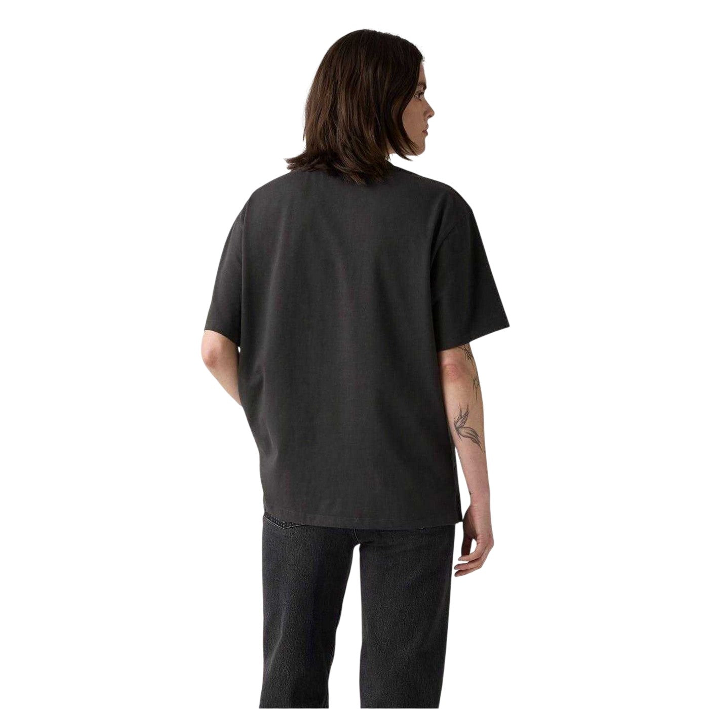 Black - Back - Levis Womens-Ladies Graphic Print Boyfriend T-Shirt
