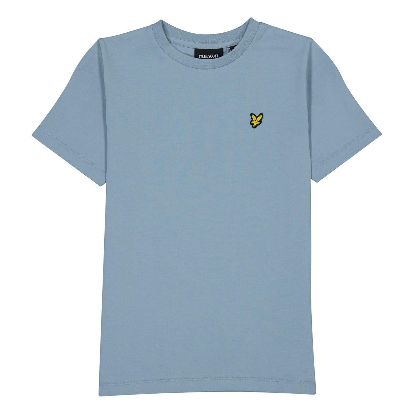Slate Blue - Front - Lyle & Scott Childrens-Kids Classic Crew Neck Regular T-Shirt