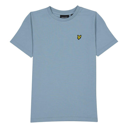 Slate Blue - Front - Lyle & Scott Childrens-Kids Classic Crew Neck Regular T-Shirt