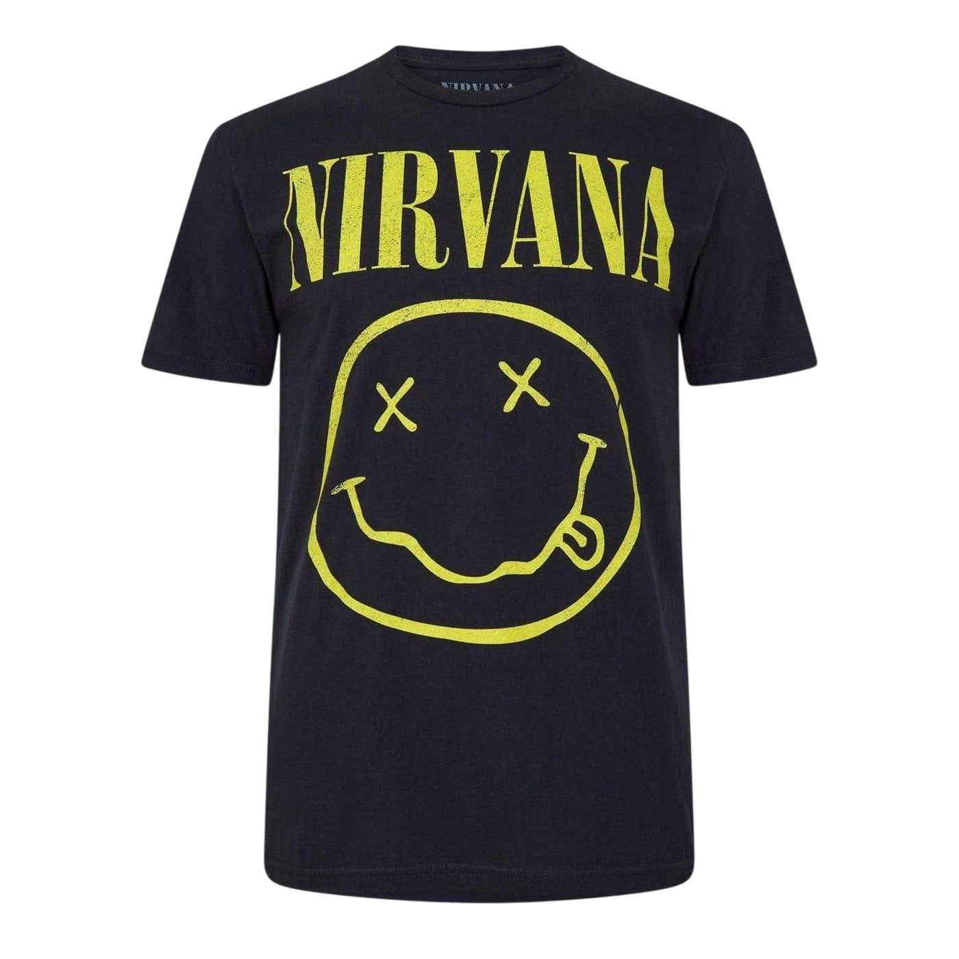 Black - Front - Nirvana Mens Band Regular T-Shirt