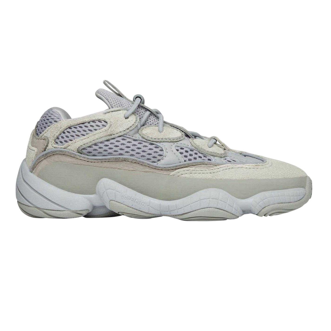 Stone - Front - Yeezy Childrens-Kids 500 Suede Trainers