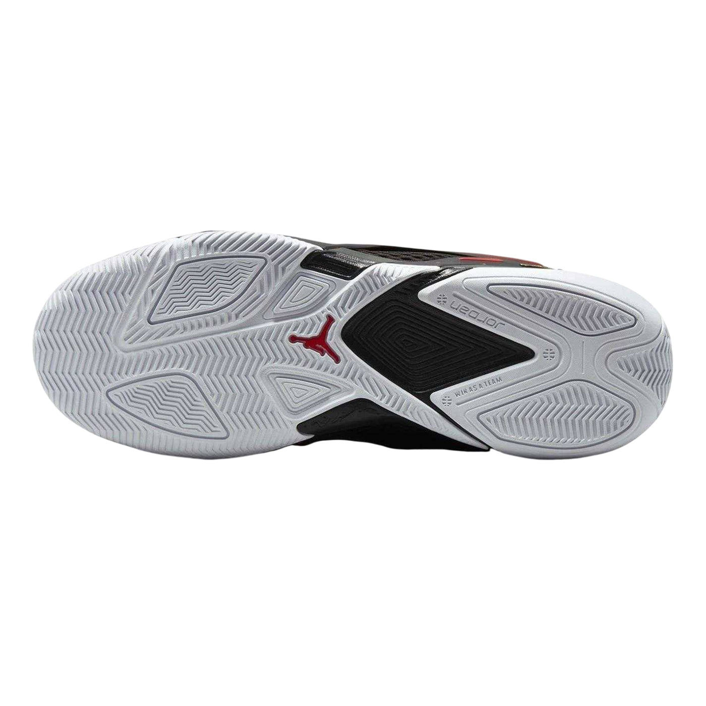 Black-Red-Black - Side - Nike Mens Jordan Speckle Basketball Shoes