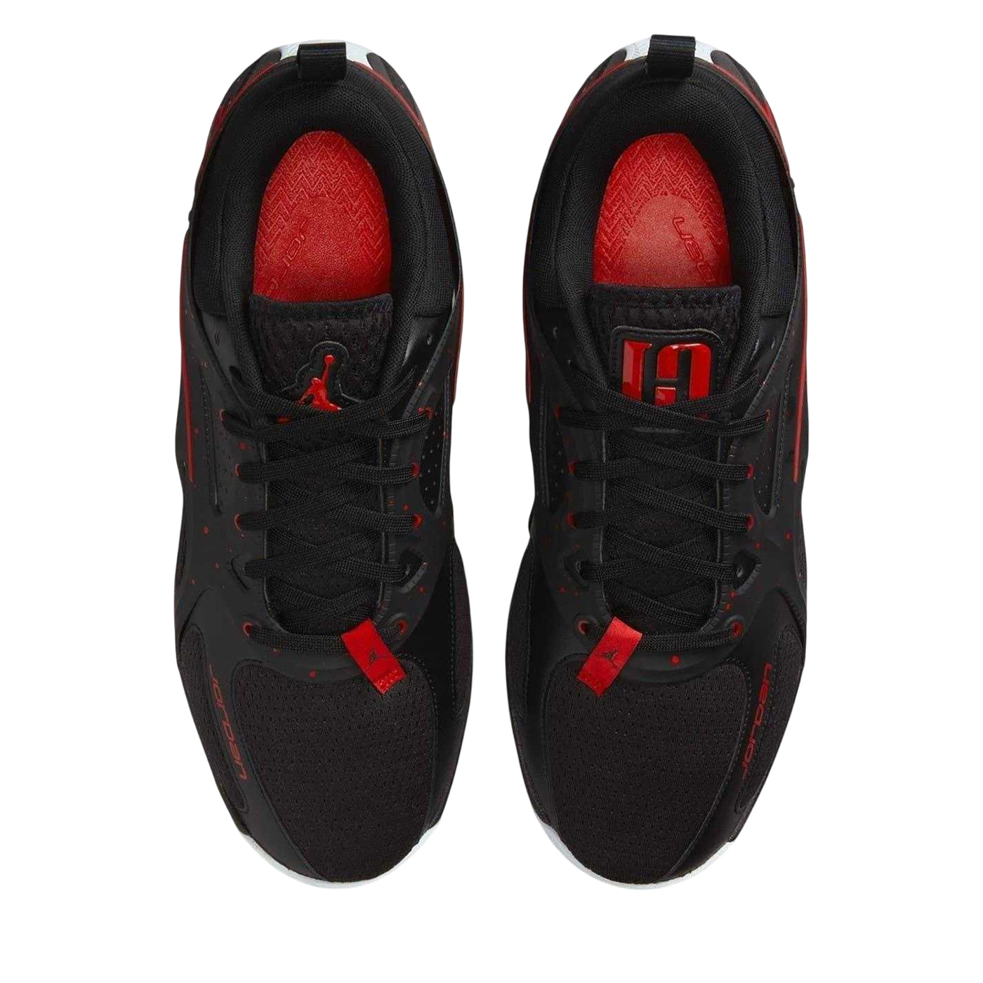 Black-Red-Black - Pack Shot - Nike Mens Jordan Speckle Basketball Shoes