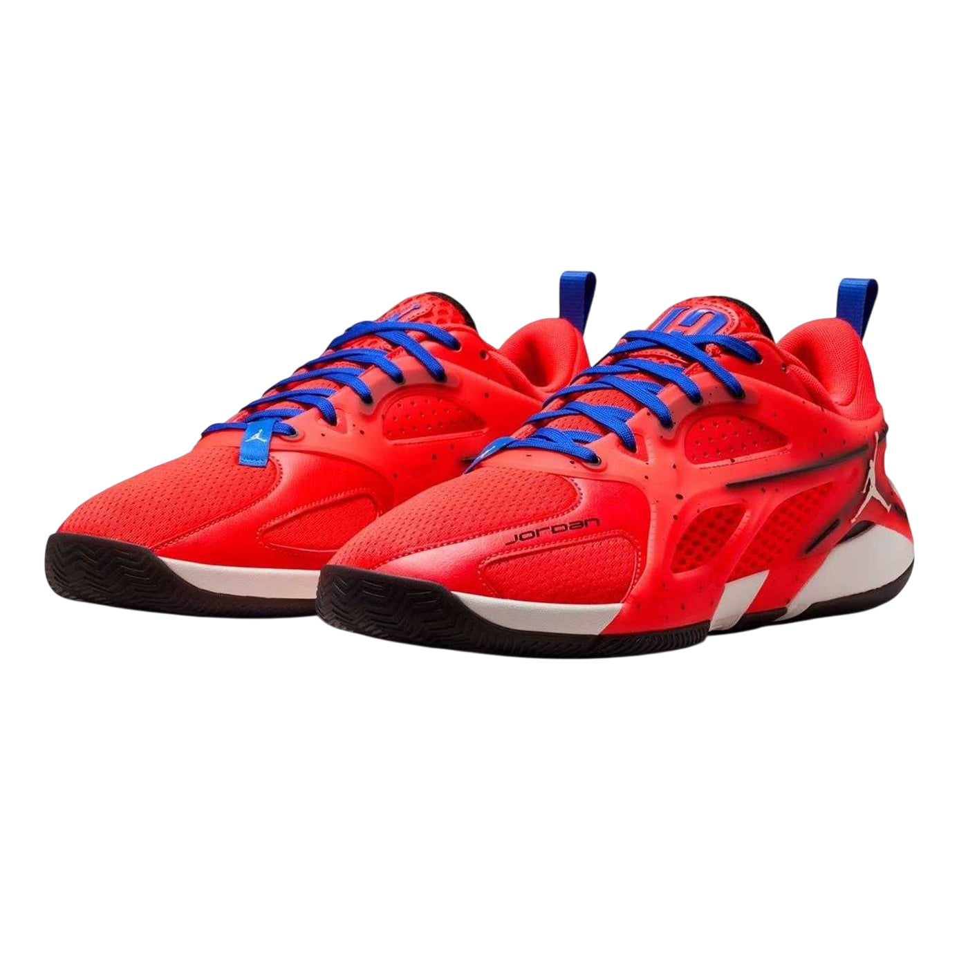 Red-Blue - Pack Shot - Nike Mens Jordan Speckle Basketball Shoes