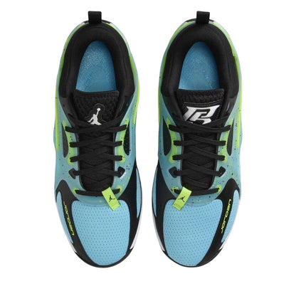 Blue-Black-Lime - Lifestyle - Nike Mens Jordan Speckle Basketball Shoes