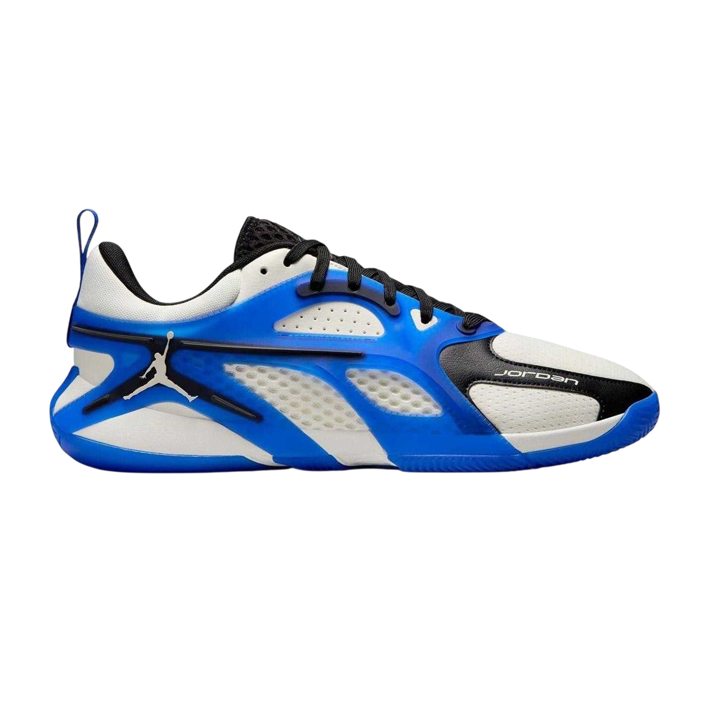 Sail Blue-White - Front - Nike Mens Jordan Speckle Basketball Shoes