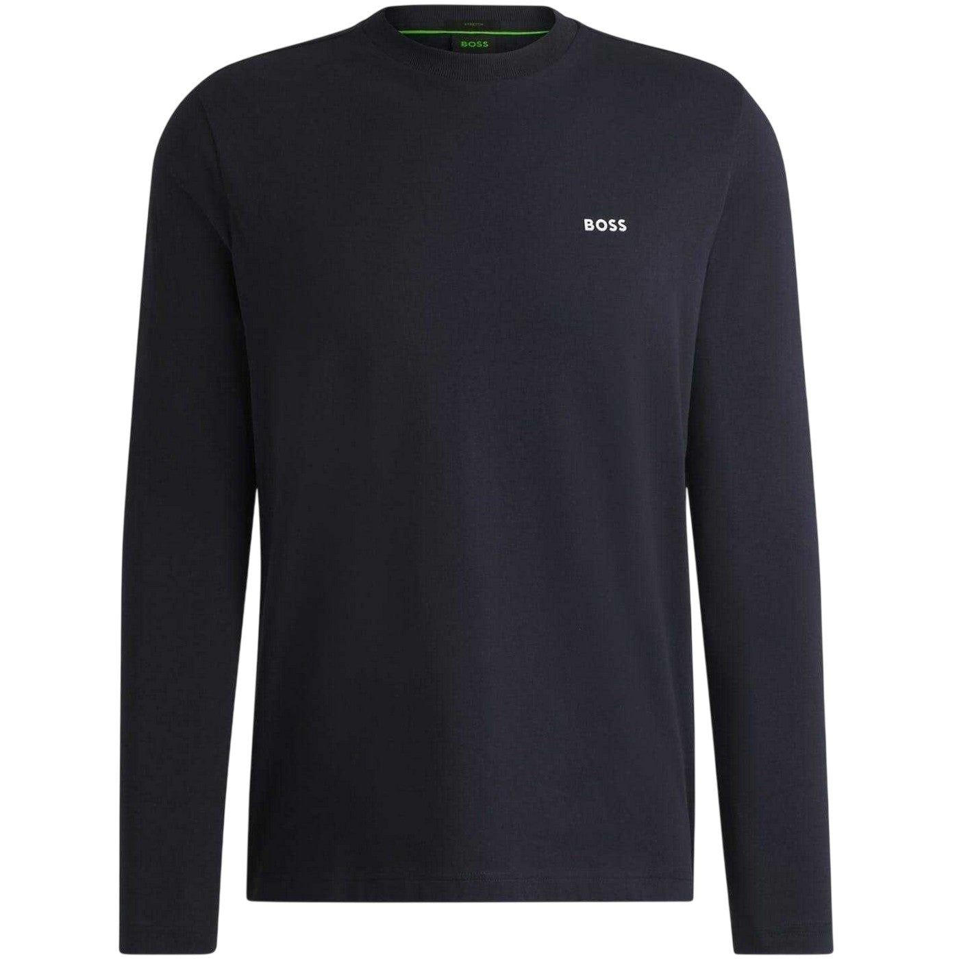 Dark Blue - Front - Boss Mens Classic Logo Regular T-Shirt