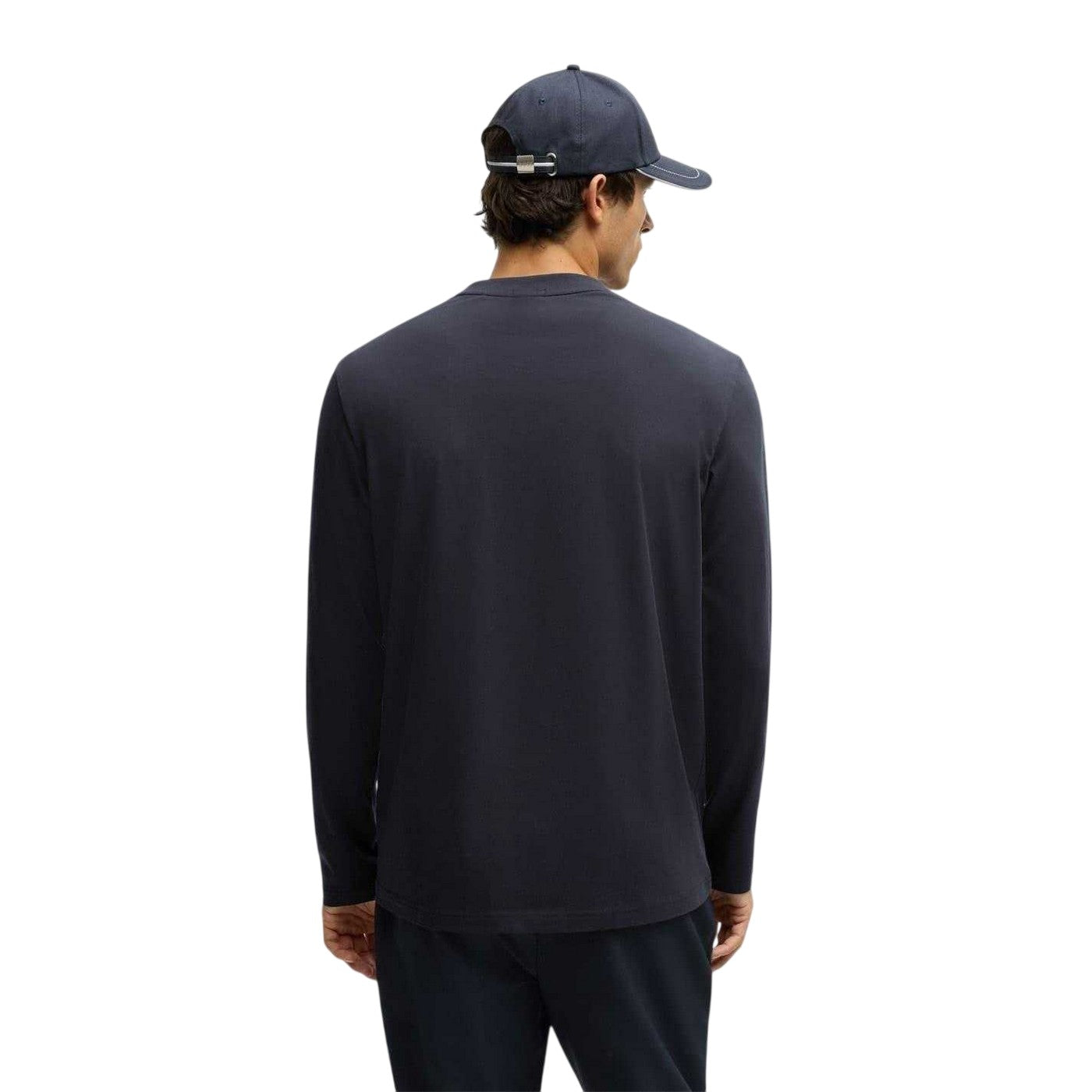 Dark Blue - Back - Boss Mens Classic Logo Regular T-Shirt