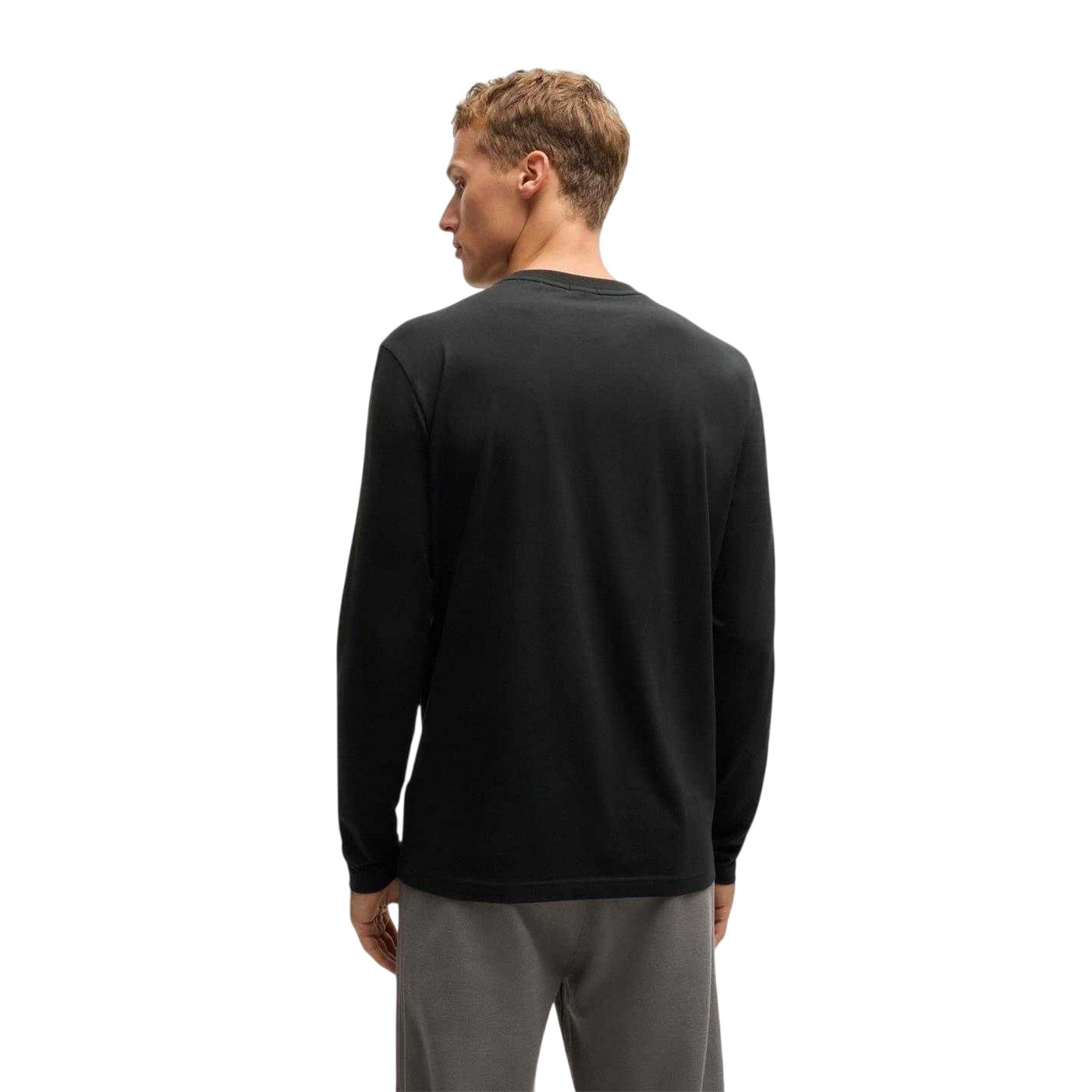 Black - Back - Boss Mens Classic Logo Regular T-Shirt