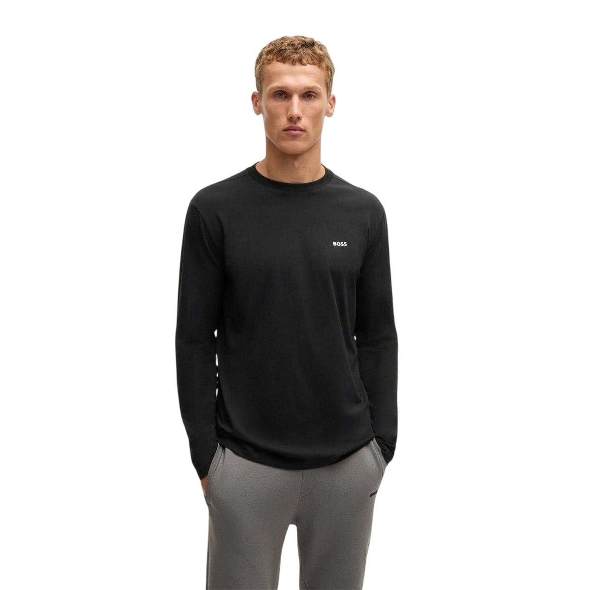 Black - Lifestyle - Boss Mens Classic Logo Regular T-Shirt