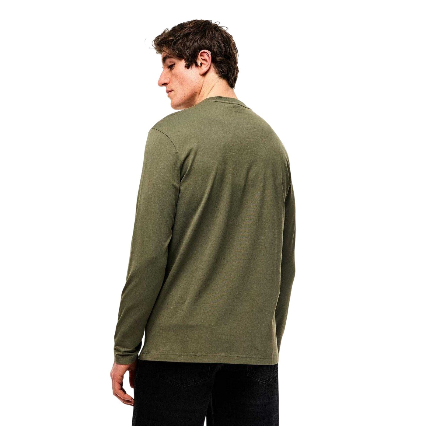 Dark Beige - Side - Boss Mens Classic Logo Regular T-Shirt