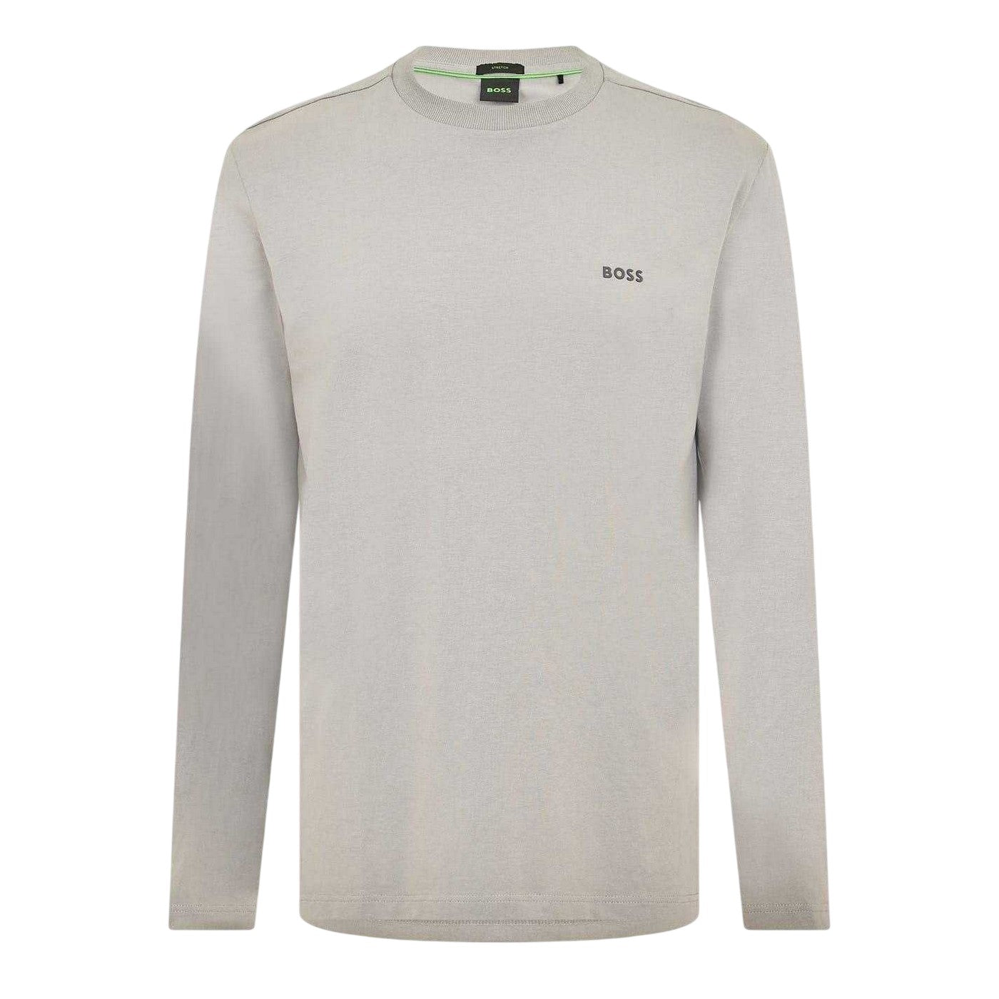 Grey - Front - Boss Mens Classic Logo Regular T-Shirt