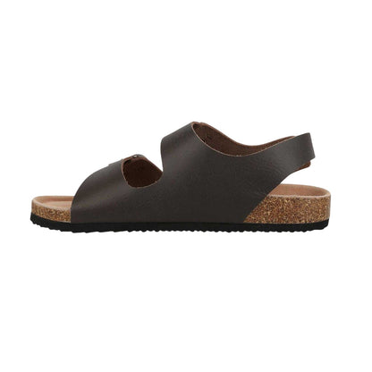 Brown - Back - Jack Wills Mens Leather Sandals