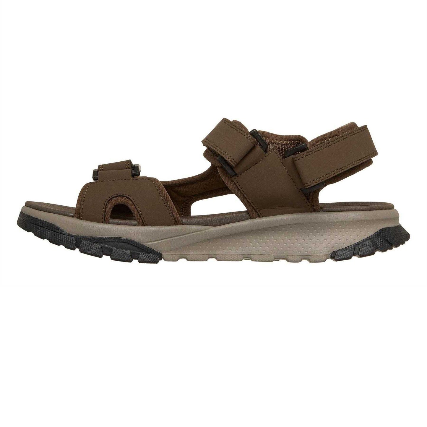 Brown - Lifestyle - Skechers Mens Flat Sandals