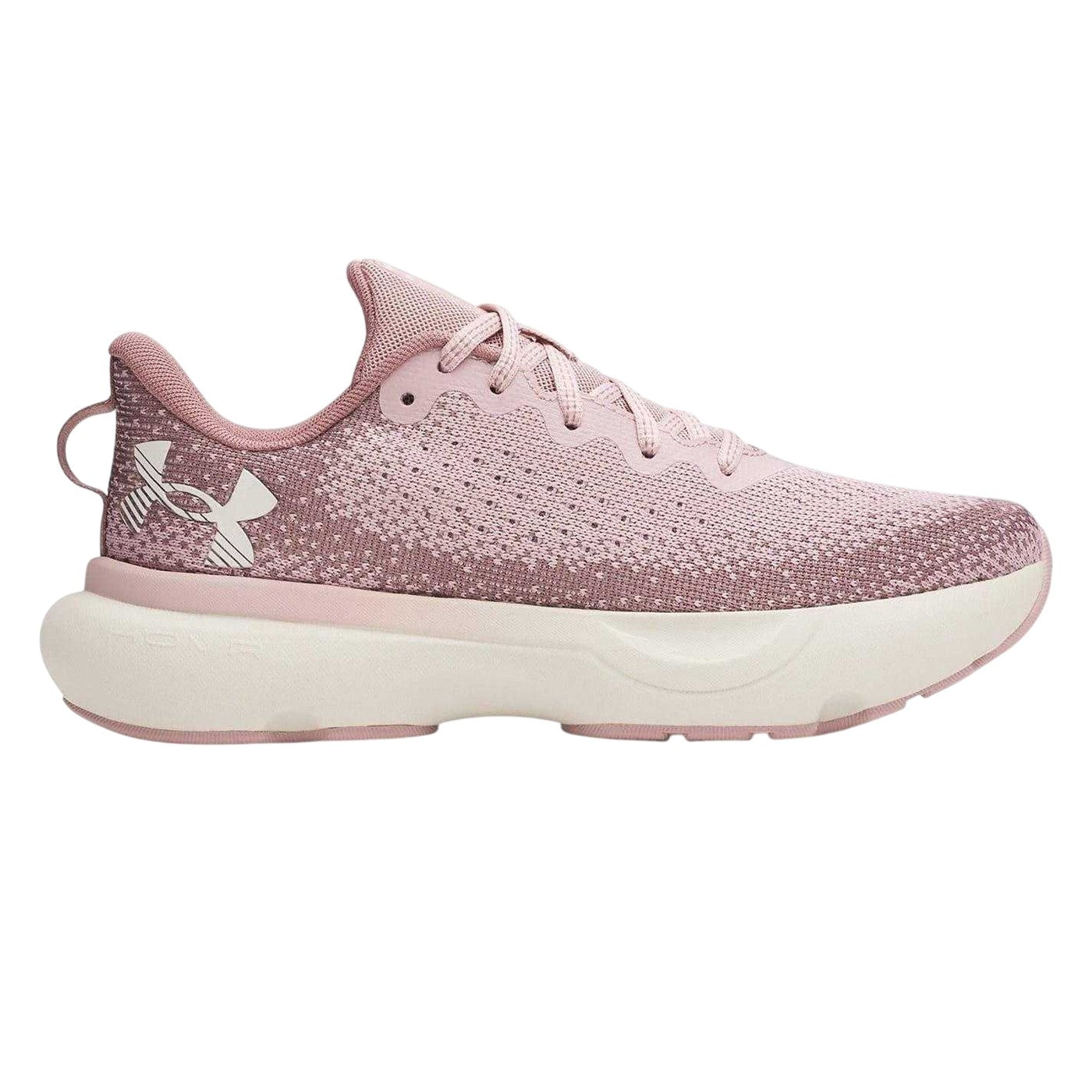 Pink - Side - Under Armour Mens Infinite Trainers