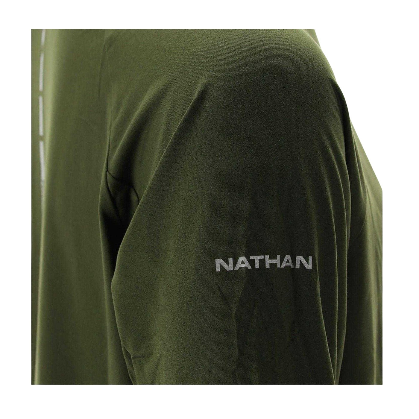Forest Green Melange - Side - Nathan Mens Tempo Quarter Zip Raglan T-Shirt