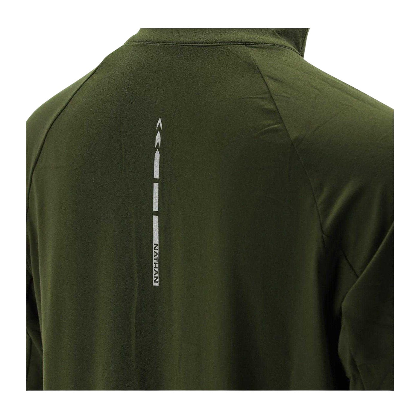 Forest Green Melange - Lifestyle - Nathan Mens Tempo Quarter Zip Raglan T-Shirt