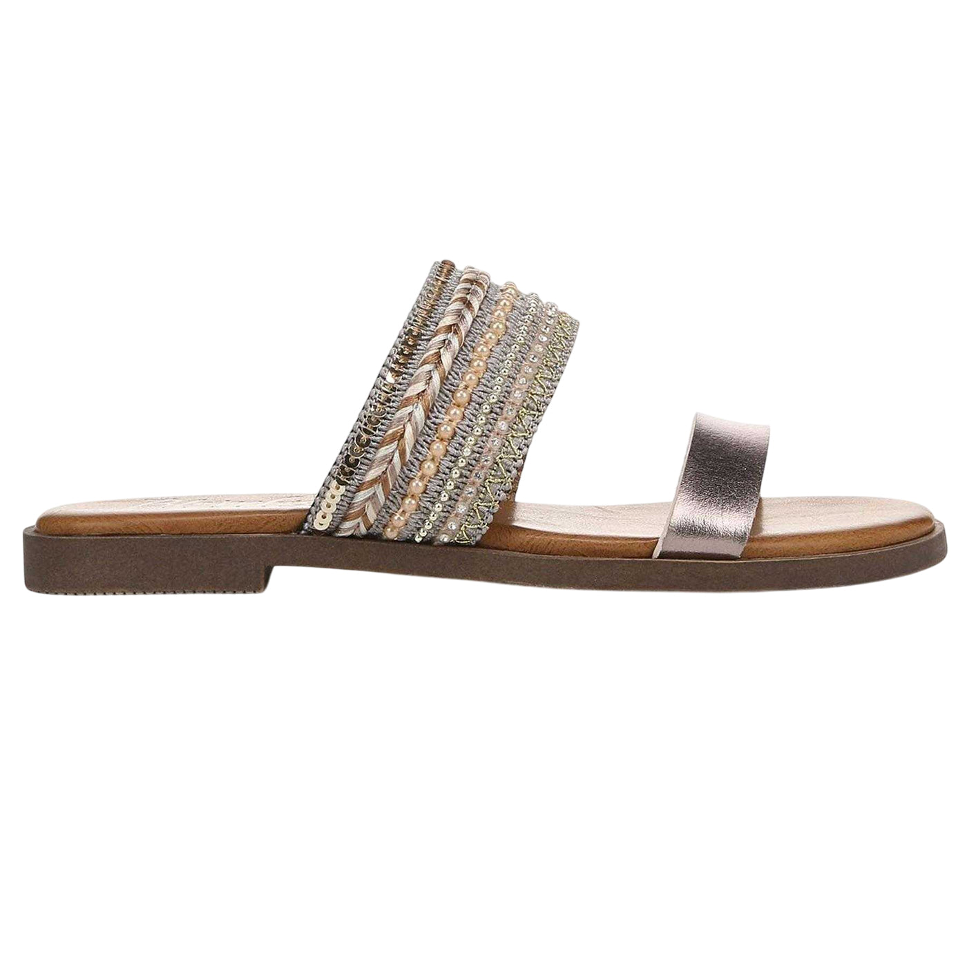 Tan - Side - Blowfish Malibu Womens-Ladies Curtis Embellished Sandals