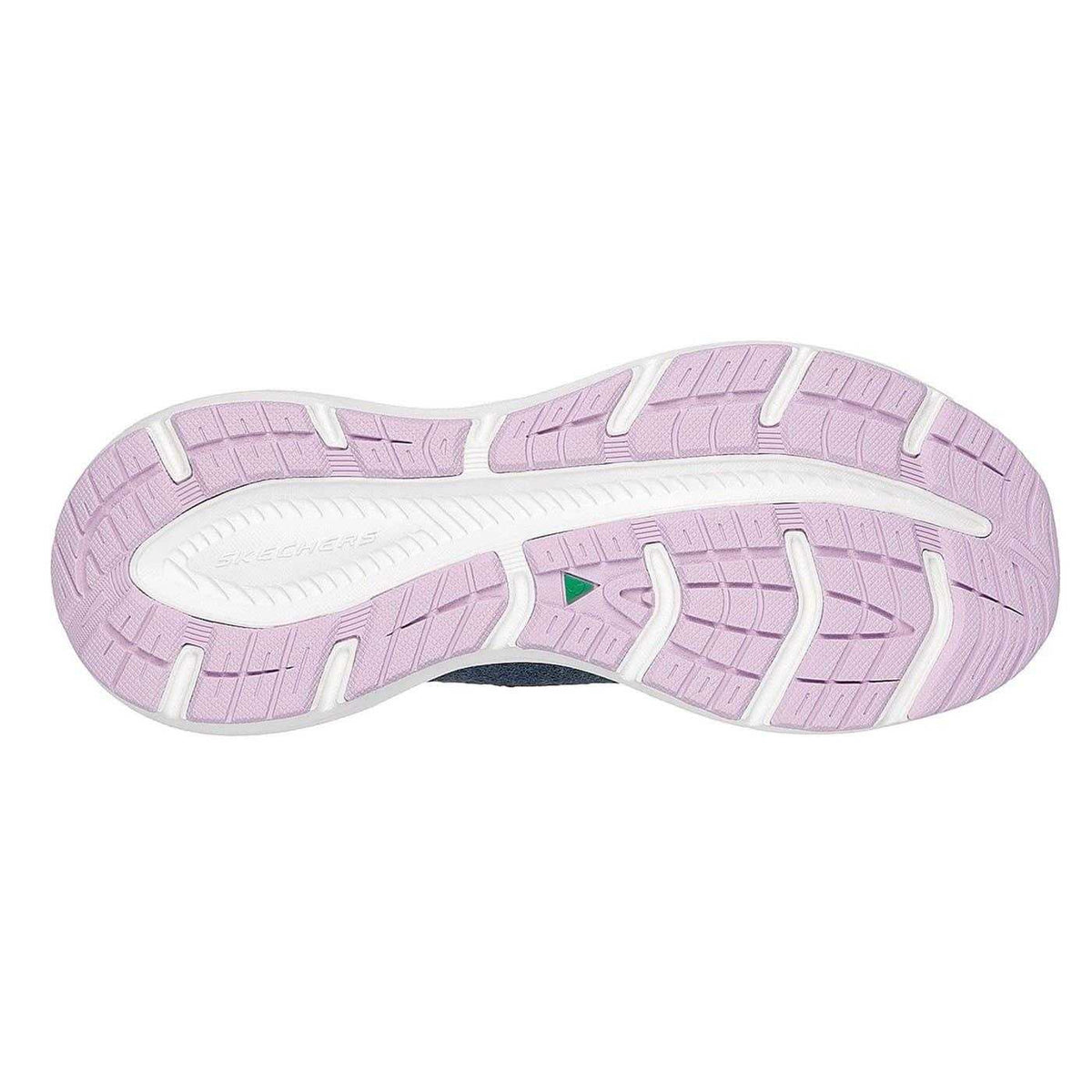 Navy-Lavender - Back - Skechers Womens-Ladies Edgeride Slip-In Trainers