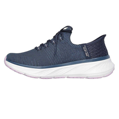 Navy-Lavender - Lifestyle - Skechers Womens-Ladies Edgeride Slip-In Trainers