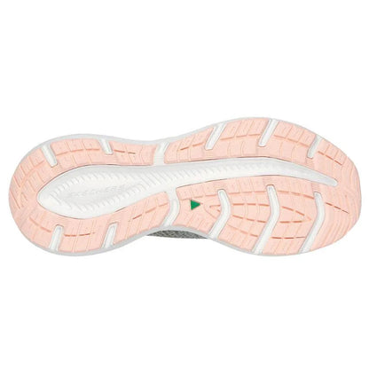 Grey-Peach - Back - Skechers Womens-Ladies Edgeride Slip-In Trainers