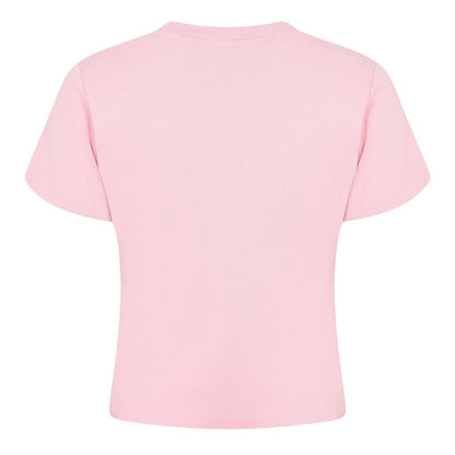 Pink-Peach - Back - Levis Womens-Ladies Criss Cross Peach Boxy T-Shirt