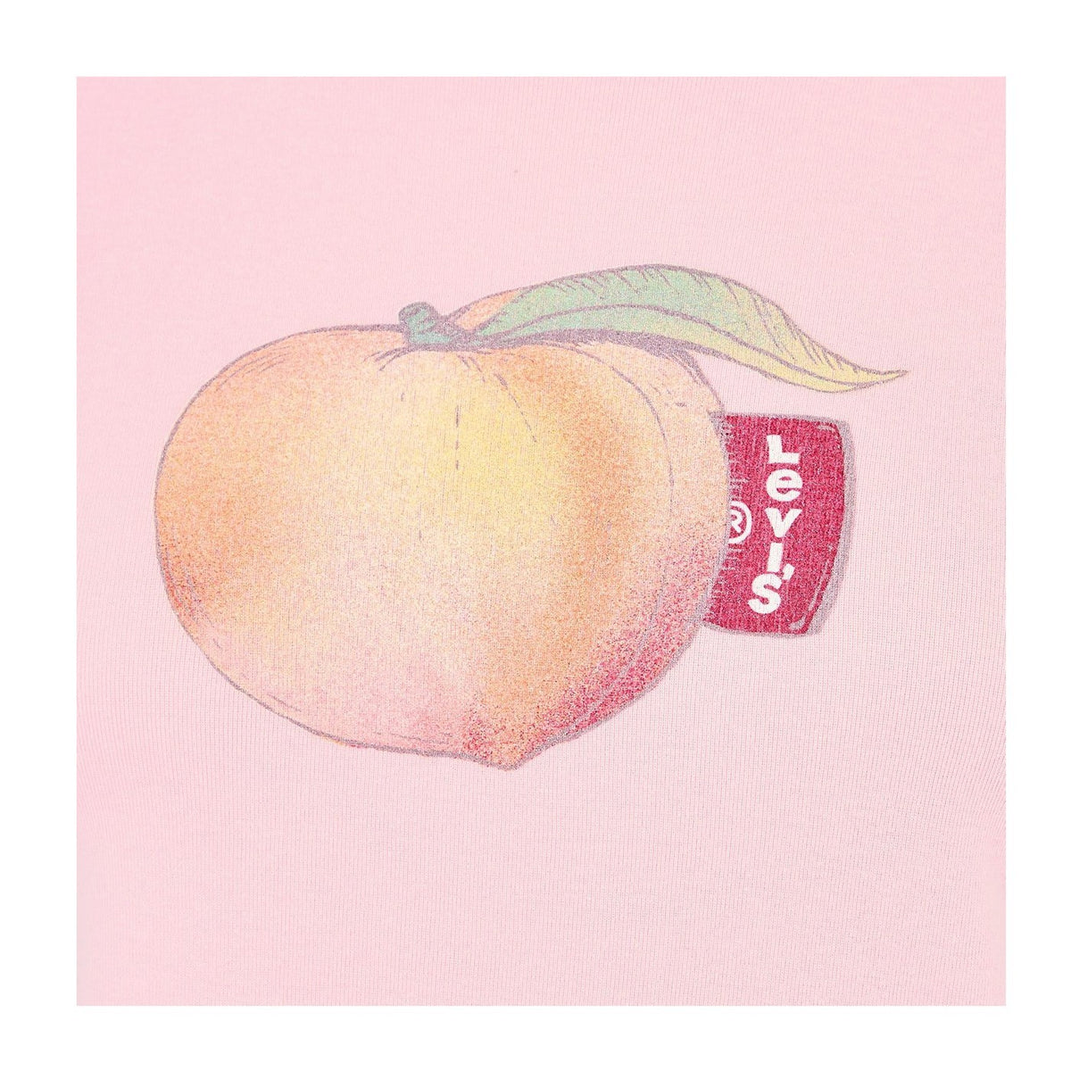 Pink-Peach - Side - Levis Womens-Ladies Criss Cross Peach Boxy T-Shirt