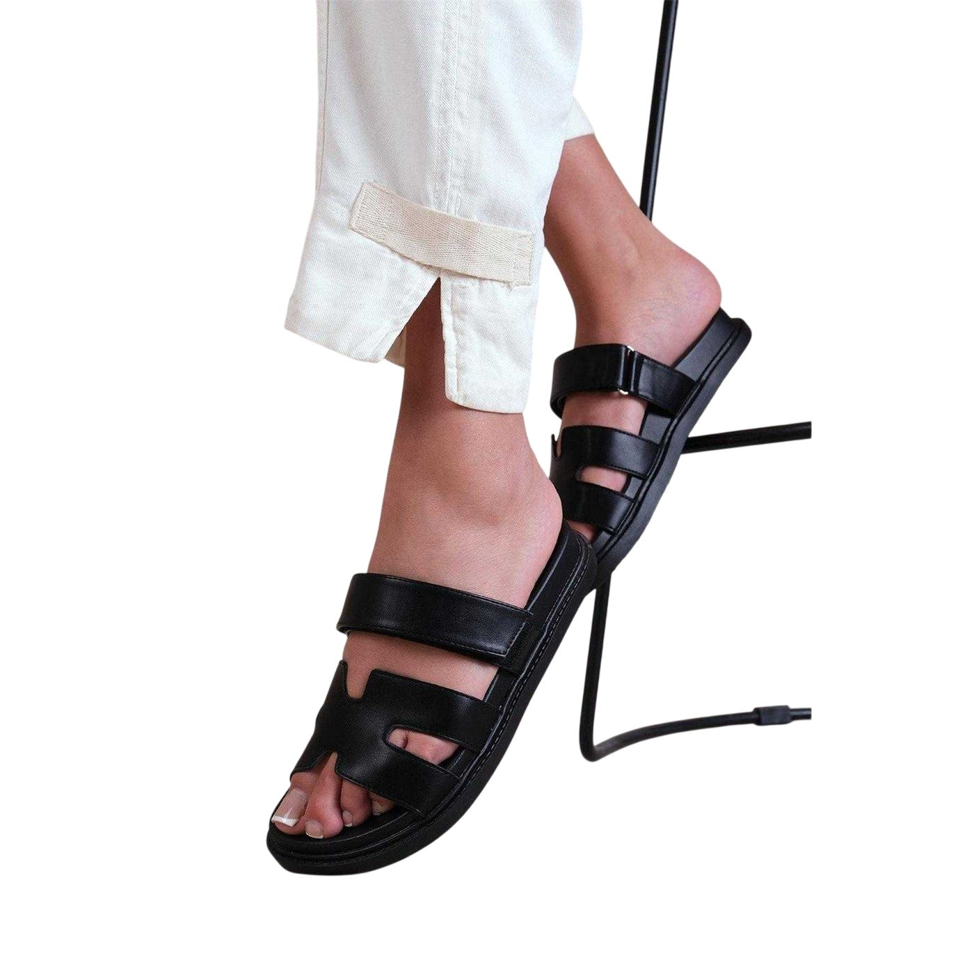 Black - Lifestyle - Where´s That From Womens-Ladies Flat Sandals
