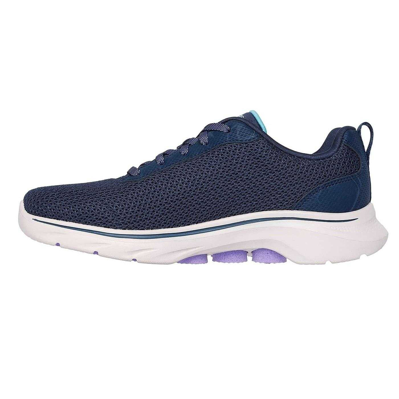 Navy-White - Lifestyle - Skechers Womens-Ladies Athletic Trainers