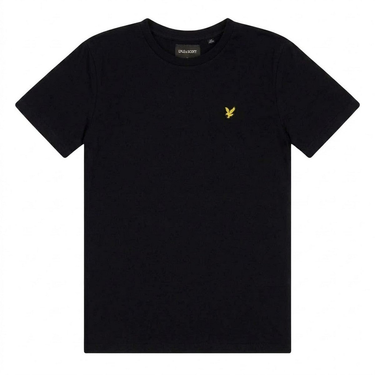 Jet Black - Front - Lyle & Scott Childrens-Kids Minimalist Regular T-Shirt