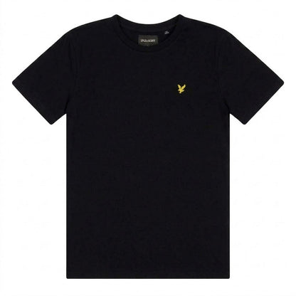Jet Black - Front - Lyle & Scott Childrens-Kids Minimalist Regular T-Shirt