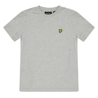 Grey Marl - Front - Lyle & Scott Childrens-Kids Minimalist Regular T-Shirt